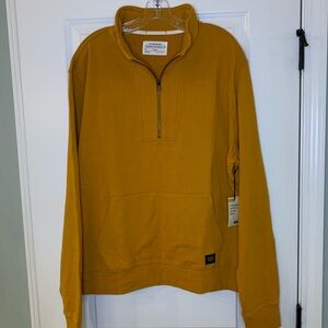 REI Wallace Lake 1/4 Zip sweatshirt XL Rustic Gold